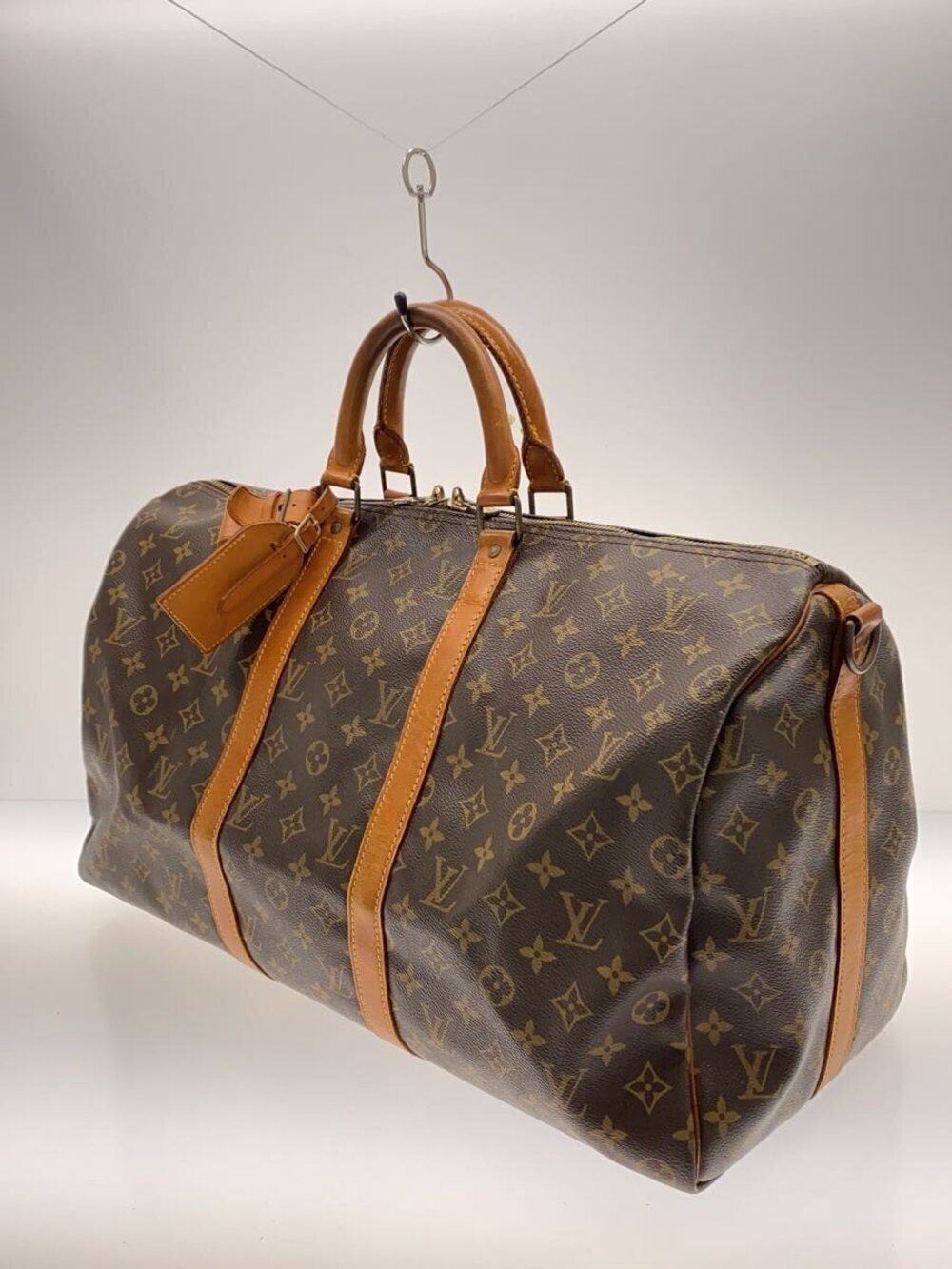 Louis Vuitton Canvas Brown Bandouliere Keepall Brown